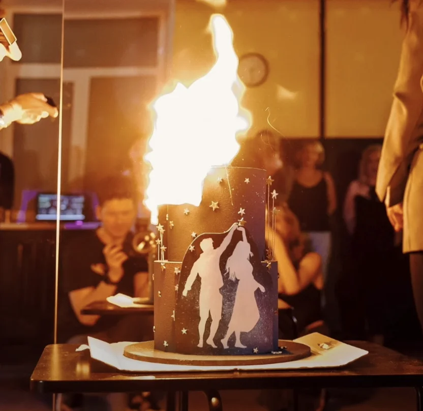  Dessert & Baking Decoration with fire paper